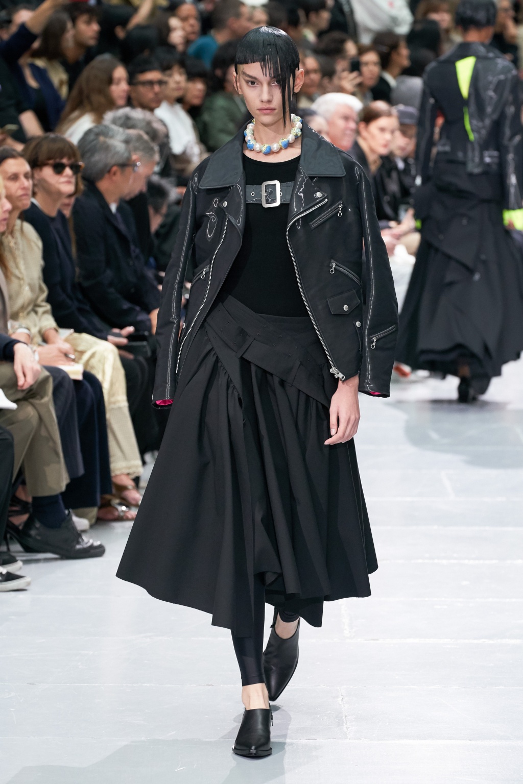 Black Biker jacket with pockets Junya Watanabe Comme des Garçons